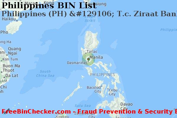 Philippines Philippines+%28PH%29+%26%23129106%3B+T.c.+Ziraat+Bankasi BIN 목록