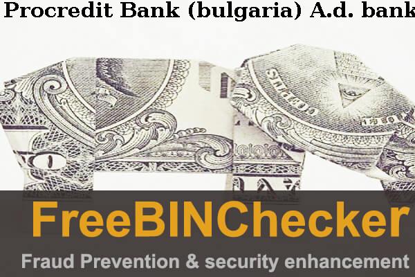 Procredit Bank (bulgaria) A.d. Lista de BIN
