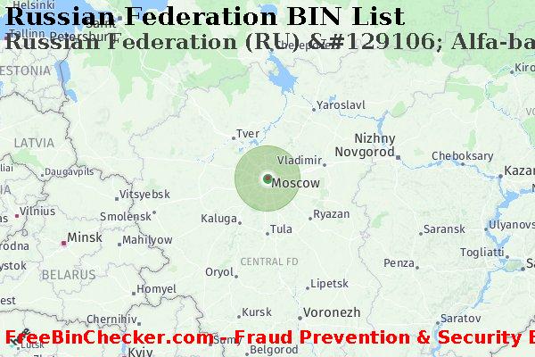 Russian Federation Russian+Federation+%28RU%29+%26%23129106%3B+Alfa-bank BIN List