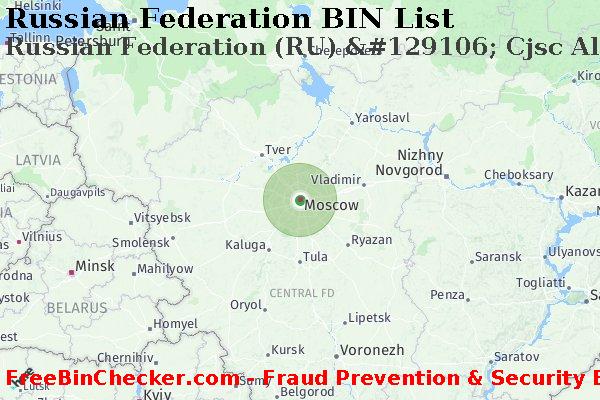 Russian Federation Russian+Federation+%28RU%29+%26%23129106%3B+Cjsc+Alfa-bank BIN List