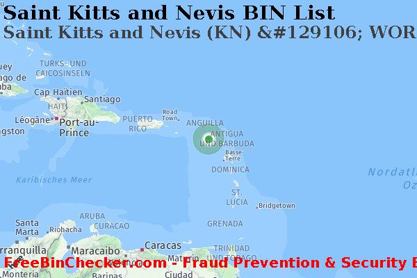 Saint Kitts and Nevis Saint+Kitts+and+Nevis+%28KN%29+%26%23129106%3B+WORLD+DEBIT+EMBOSSED+Karte BIN-Liste