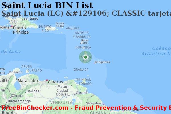 Saint Lucia Saint+Lucia+%28LC%29+%26%23129106%3B+CLASSIC+tarjeta Lista de BIN