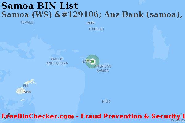 Samoa Samoa+%28WS%29+%26%23129106%3B+Anz+Bank+%28samoa%29%2C+Ltd. BIN List