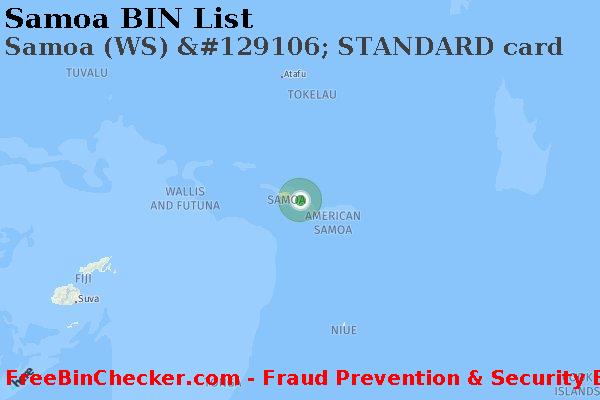 Samoa Samoa+%28WS%29+%26%23129106%3B+STANDARD+card BIN List
