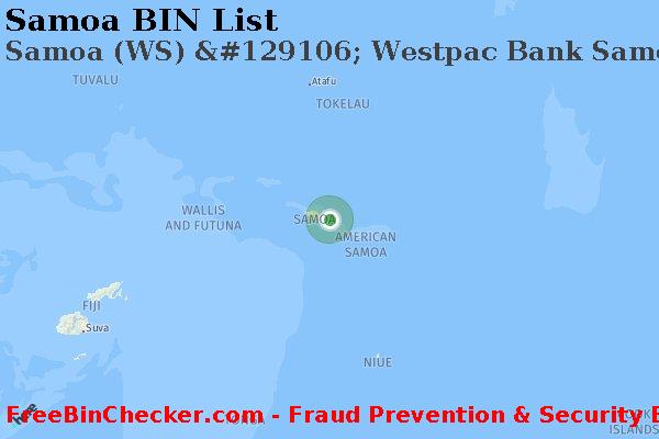 Samoa Samoa+%28WS%29+%26%23129106%3B+Westpac+Bank+Samoa%2C+Ltd. BIN List