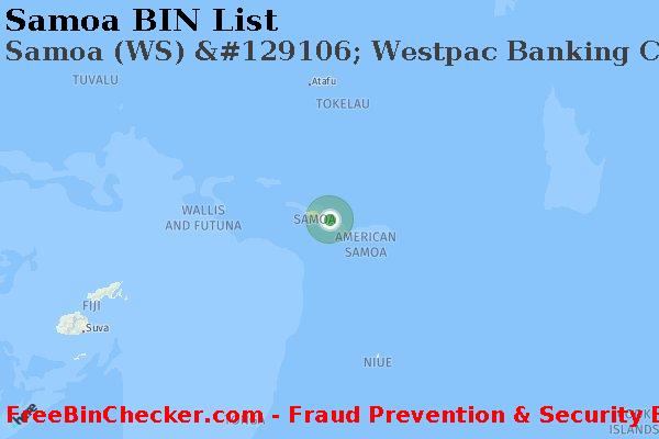 Samoa Samoa+%28WS%29+%26%23129106%3B+Westpac+Banking+Corporation BIN List