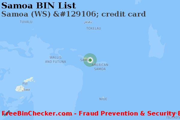 Samoa Samoa+%28WS%29+%26%23129106%3B+credit+card BIN List