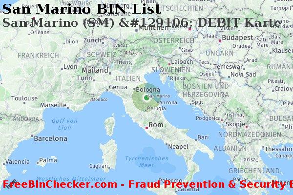 San Marino San+Marino+%28SM%29+%26%23129106%3B+DEBIT+Karte BIN-Liste