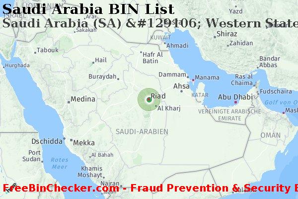 Saudi Arabia Saudi+Arabia+%28SA%29+%26%23129106%3B+Western+States+Bankcard+Association BIN-Liste