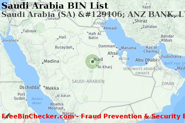 Saudi Arabia Saudi+Arabia+%28SA%29+%26%23129106%3B+ANZ+BANK%2C+LTD. BIN-Liste