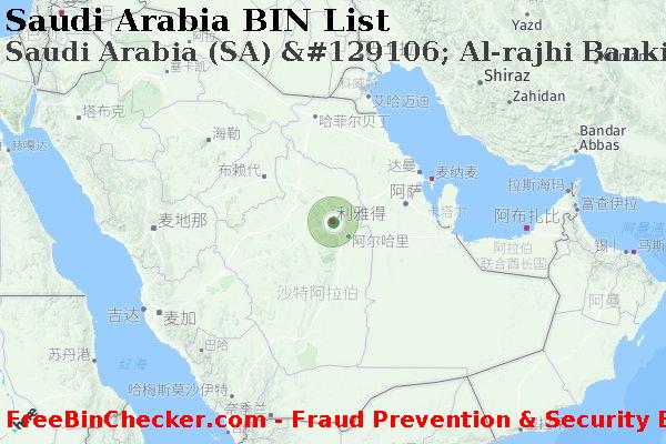 Saudi Arabia Saudi+Arabia+%28SA%29+%26%23129106%3B+Al-rajhi+Banking+And+Investment+Corporation BIN列表