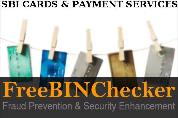 SBI CARDS & PAYMENT SERVICES PVT., LTD. BIN Lijst