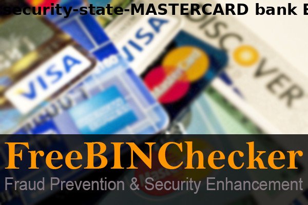 security state MASTERCARD BIN List