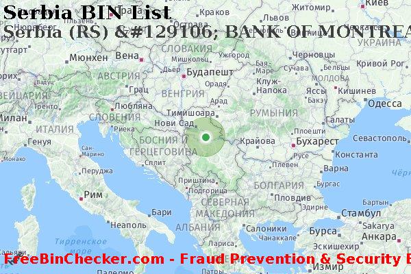 Serbia Serbia+%28RS%29+%26%23129106%3B+BANK+OF+MONTREAL Список БИН