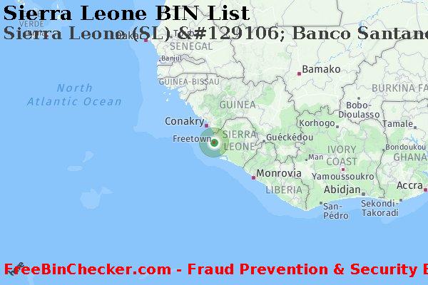 Sierra Leone Sierra+Leone+%28SL%29+%26%23129106%3B+Banco+Santander%2C+S.a. BIN List
