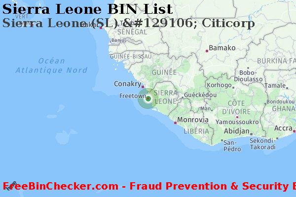 Sierra Leone Sierra+Leone+%28SL%29+%26%23129106%3B+Citicorp BIN Liste 