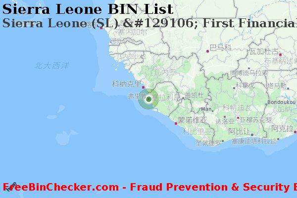 Sierra Leone Sierra+Leone+%28SL%29+%26%23129106%3B+First+Financial+Bank%2C+N.a. BIN列表