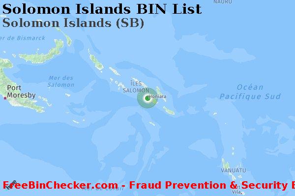 Solomon Islands Solomon+Islands+%28SB%29 BIN Liste 