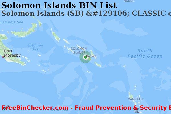 Solomon Islands Solomon+Islands+%28SB%29+%26%23129106%3B+CLASSIC+card BIN List