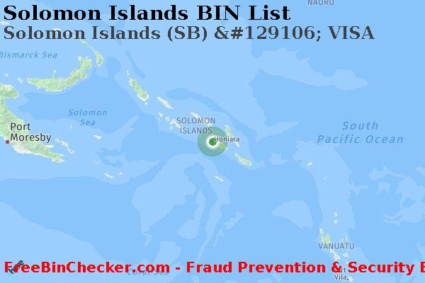 Solomon Islands Solomon+Islands+%28SB%29+%26%23129106%3B+VISA BIN List