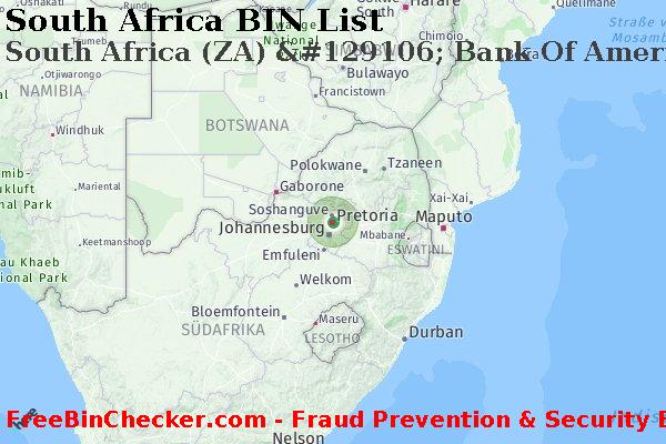 South Africa South+Africa+%28ZA%29+%26%23129106%3B+Bank+Of+America BIN-Liste