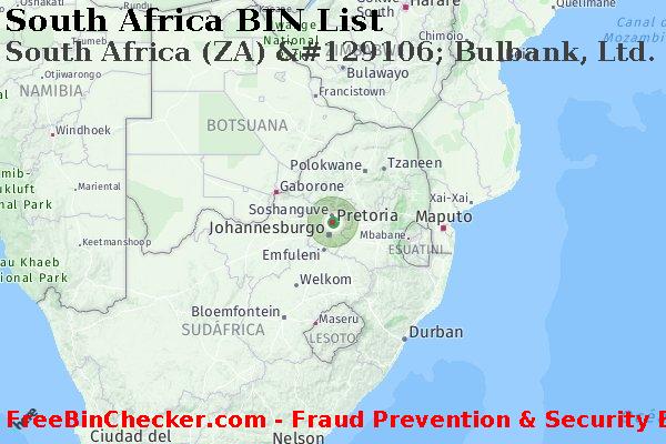 South Africa South+Africa+%28ZA%29+%26%23129106%3B+Bulbank%2C+Ltd. Lista de BIN