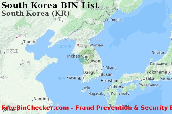 South Korea South+Korea+%28KR%29 BIN列表
