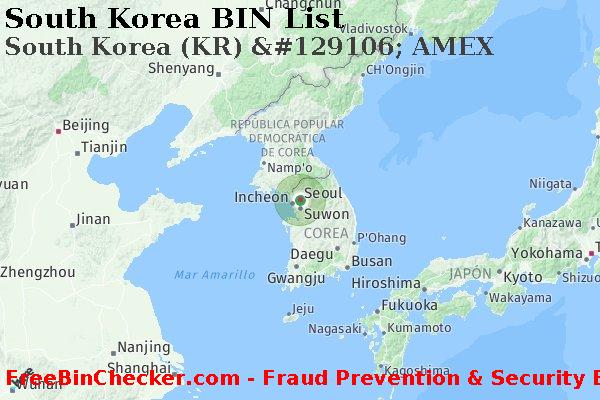 South Korea South+Korea+%28KR%29+%26%23129106%3B+AMEX Lista de BIN