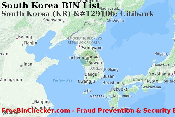 South Korea South+Korea+%28KR%29+%26%23129106%3B+Citibank BIN Danh sách