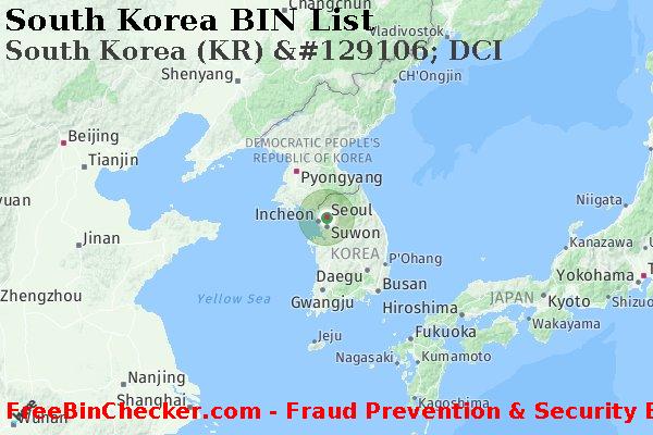 South Korea South+Korea+%28KR%29+%26%23129106%3B+DCI BIN Danh sách