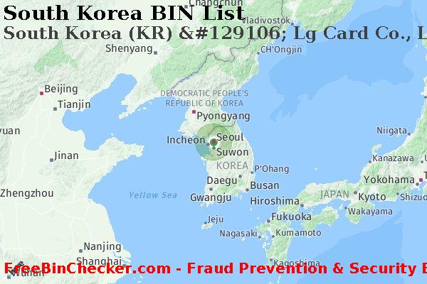 South Korea South+Korea+%28KR%29+%26%23129106%3B+Lg+Card+Co.%2C+Ltd. BIN List