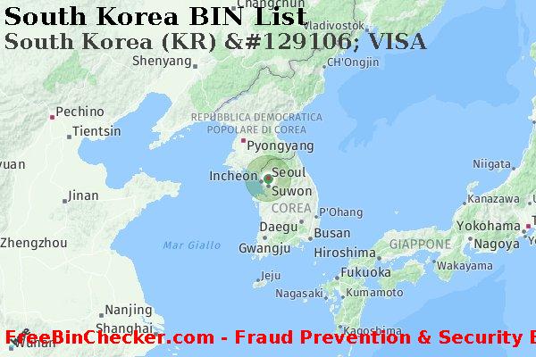 South Korea South+Korea+%28KR%29+%26%23129106%3B+VISA Lista BIN