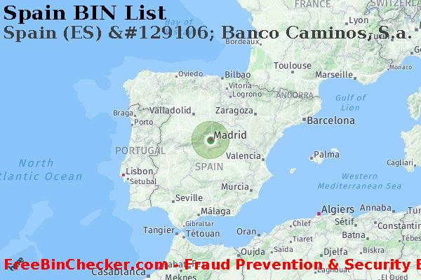 Spain Spain+%28ES%29+%26%23129106%3B+Banco+Caminos%2C+S.a. Lista de BIN