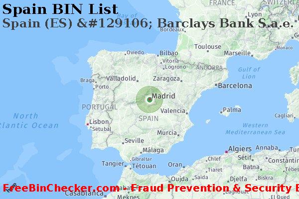Spain Spain+%28ES%29+%26%23129106%3B+Barclays+Bank+S.a.e. BIN List