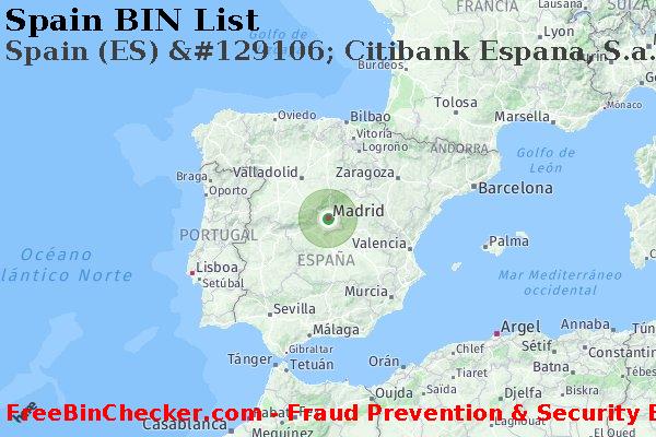 Spain Spain+%28ES%29+%26%23129106%3B+Citibank+Espana%2C+S.a. Lista de BIN