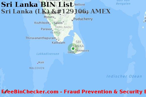 Sri Lanka Sri+Lanka+%28LK%29+%26%23129106%3B+AMEX BIN-Liste