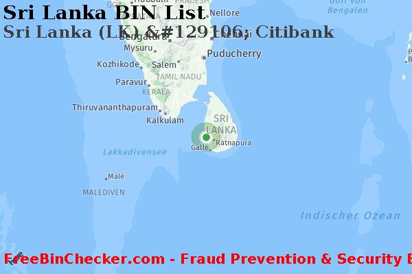 Sri Lanka Sri+Lanka+%28LK%29+%26%23129106%3B+Citibank BIN-Liste