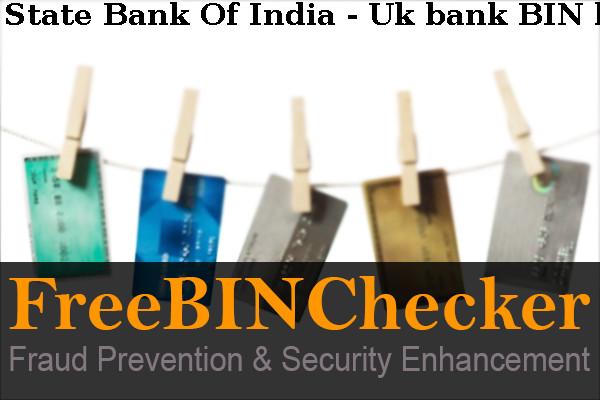 State Bank Of India - Uk Lista de BIN