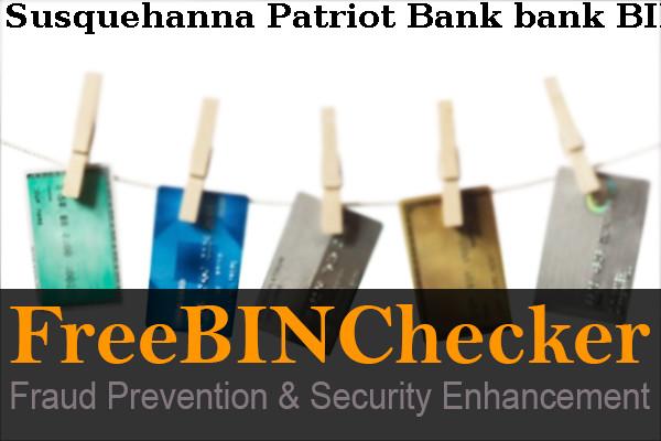 Susquehanna Patriot Bank BIN Danh sách