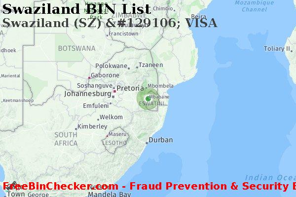 Swaziland Swaziland+%28SZ%29+%26%23129106%3B+VISA BIN List