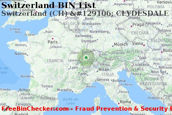Switzerland Switzerland+%28CH%29+%26%23129106%3B+CLYDESDALE+BANK+PLC Lista de BIN