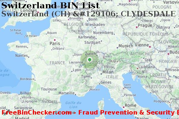 Switzerland Switzerland+%28CH%29+%26%23129106%3B+CLYDESDALE+BANK+PLC BIN Liste 