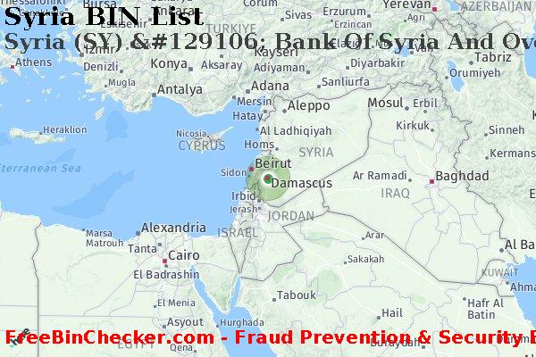 Syria Syria+%28SY%29+%26%23129106%3B+Bank+Of+Syria+And+Overseas BIN 목록