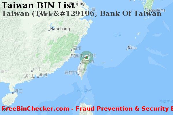 Taiwan Taiwan+%28TW%29+%26%23129106%3B+Bank+Of+Taiwan BIN列表