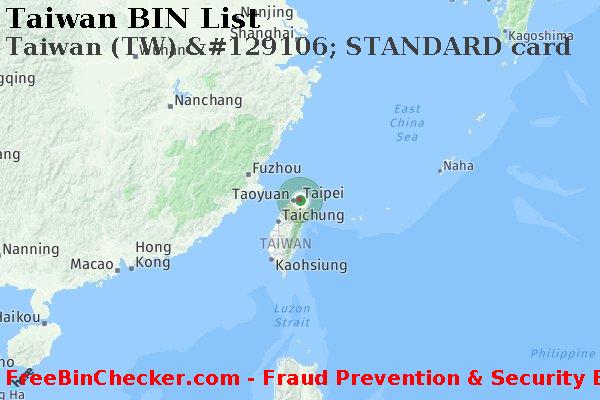 Taiwan Taiwan+%28TW%29+%26%23129106%3B+STANDARD+card BIN List