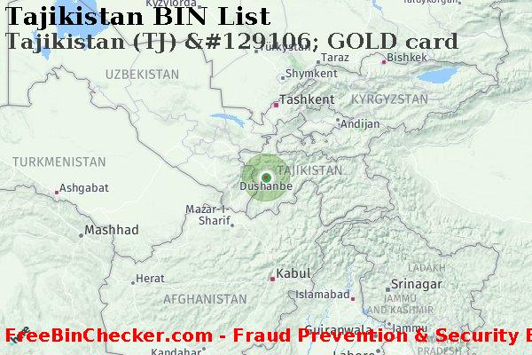 Tajikistan Tajikistan+%28TJ%29+%26%23129106%3B+GOLD+card BIN List