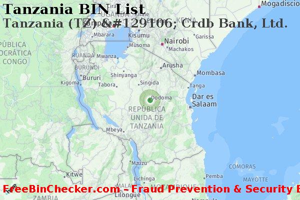 Tanzania Tanzania+%28TZ%29+%26%23129106%3B+Crdb+Bank%2C+Ltd. Lista de BIN