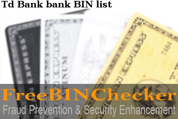 Td Bank BIN List