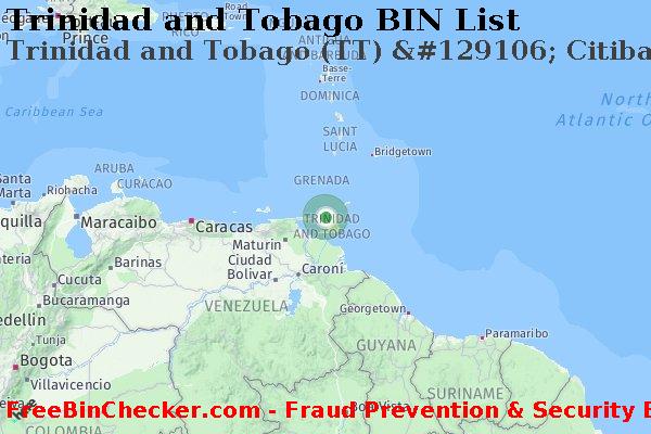 Trinidad and Tobago Trinidad+and+Tobago+%28TT%29+%26%23129106%3B+Citibank BIN Lijst