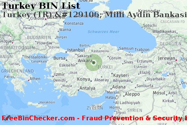 Turkey Turkey+%28TR%29+%26%23129106%3B+Milli+Aydin+Bankasi+T.a.s.+Tarisbank BIN-Liste
